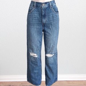 Levi’s High Waist Straight Distress Knee Blue SZ 30